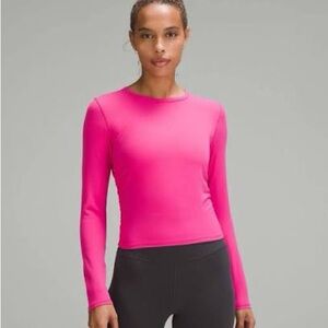 Lululemon All It Takes Nulu Long Sleeve Shirt - Sonic Pink